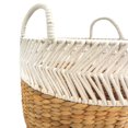 thumbnail image 3 of Hometrends Woven Fabric Rope & Water Hyacinth Storage Basket, Large, 3 of 6