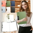 thumbnail image 7 of Dark Blue Clipboard Folder A4 Size, Vertical Writing Pad With Secure Clip And Lightweight Plastic For Meetings Office And School Supplies, 12.2X9.5X1.2In 0.55Lb, 7 of 7