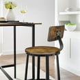 thumbnail image 4 of VASAGLE Industrial 28.8" Height Bar Stools with Back, Brown, Set of 2, 4 of 7