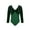 Green, variant on Kids Girls Velvet Leotard Backless Bodysuit Long Sleeves Tank Ballet Dancewear Sportswear Royal Blue 120