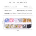 thumbnail image 3 of Small Nail Rhinestones Snowflake Nail Sequins Christmas Snowflake Nail Slices Snowflake Nail Decals Nail Glitter Sequins With Curved Tweezers For Christmas Nail, 3 of 3