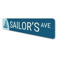 thumbnail image 4 of Sailors Avenue Aluminum Metal Decor Sign - 4x18 inches, 4 of 4