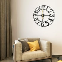 24'' Large Vintage Wall Clock Battery Powered Non-Ticking Indoor Outdoor 60cm US