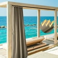 thumbnail image 3 of Yescom 54"x108" Outdoor Privacy Curtain Panel Tab Top UV30+ Patio Lanai Pergola 4 Piece, 3 of 9