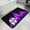 Purple, variant on Abstract Yellow Flame Bathroom Runner Rugs Non Slip Washable Absorbent Narrow Long Bath Mat Flickering Fire Pattern Black Runner Rugs for Kitchen Hallway Bedroom Laundry Study Room 19.7"x63"