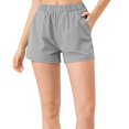 thumbnail image 5 of Uaswgudfs Women's Summer Short - Comfortable Cotton Blend, for Gym, Dance, Elastic Waistband, Soft Fabri With pocket 2025, 5 of 5