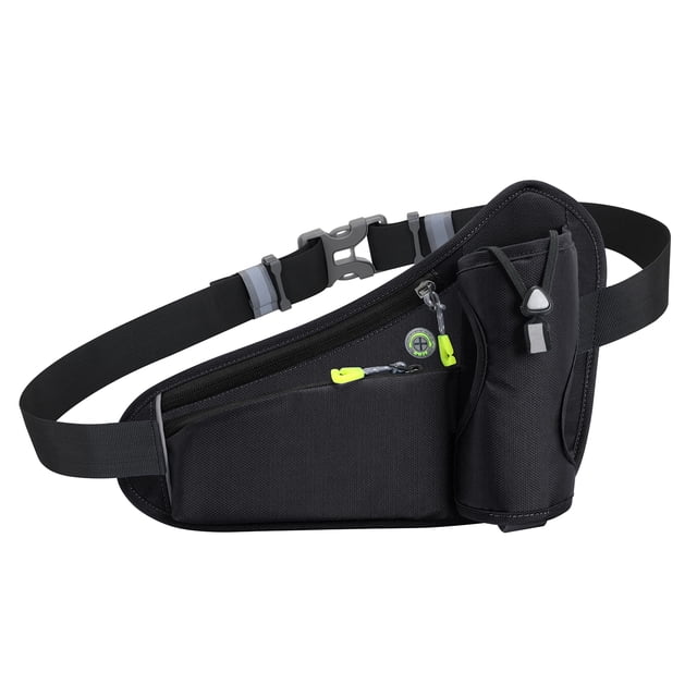Eccomum Sac de Ceinture d'Hydratation de Sport Sac Banane avec Porte-Bouteille d'Eau pour Hommes Femmes Course Cyclisme Randonnée Marche