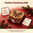 thumbnail image 4 of 2-in-1 Christmas Reindeer Diamond Painting Box – DIY Gem Art Jewelry Organizer & Sticky Note Holder Christmas Gift, 4 of 5