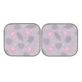 thumbnail image 7 of Xecao Pink Flamingo for Foldable Car Sun Shades (2-Pack) offer sun protection with an easy-fold design for convenient windshield shading., 7 of 7