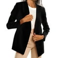 thumbnail image 1 of BYHONG Veste Cardigan à Manches Longues Mode Décontractée pour Femmes Noir TG, 1 of 4