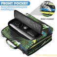 thumbnail image 6 of Black Palm Fronds Printed Zipper Binder with Handle&Shoulder Strap 2 inch 3 Ring 500+300 Sheet Capacity File Folder Organizer, 6 of 8