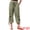 Army Green, variant on Women's Lantern Cropped Wide Leg Pants X-Large Apricot