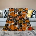 thumbnail image 2 of WERPE Fox Blanket, Cute Autumn Fox Fall Gifts for Women Adult Throw Blanket Bedding Room Decor Flannel Blanket Soft Plush Warm Blankets&amp;Throws for Couch Living Room White, 2 of 6