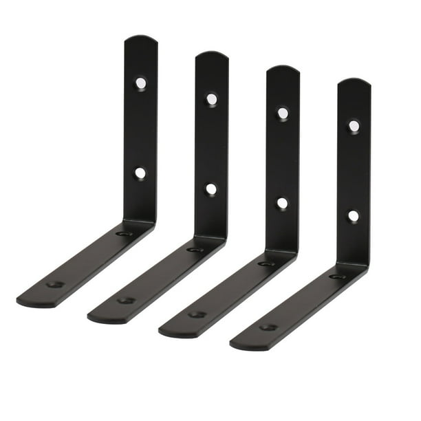 150 x 110mm Angle Bracket Stainless Steel Black L Shaped Angle Brackets