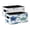Adorable Dolphin Sea Turtles, variant on Felt Storage Bins 2-Pack Foldable Space-Saving Organizer For Home Office An Array Of Marine Creatures Dinosaur Pattern