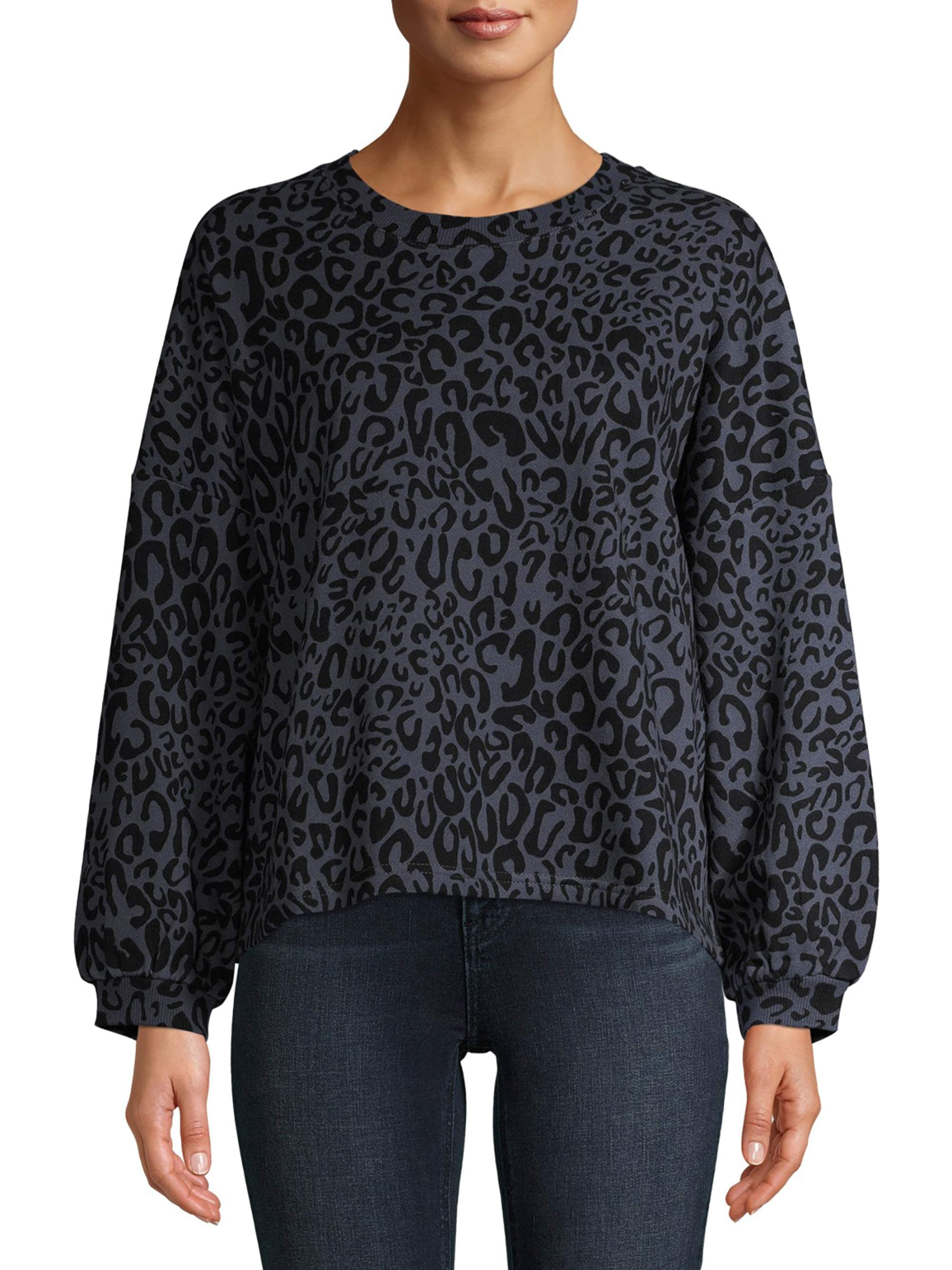 walmart time and tru leopard cardigan