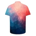 thumbnail image 5 of ZCFZJW Fashion Mens Hawaiian Tops Tropical Print Summer Short Sleeve Button Down Graphic T-Shirts Loose Regular Fit Casual Holiday Vacation Beach Shirts Multicolor#11 L, 5 of 6