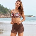 thumbnail image 3 of JoveMarine Women's Mesh Bikini Set Printed Two Piece Swimsuit with Skirt Sheer Beach Bathing Suit Sexy Summer Bathing Suit For Womens Swimsuits A L, 3 of 5