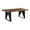 Dark Brown, variant on Pemberly Row 80" Live Edge Solid Wood Dining Table in Dark Brown/Black