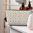 thumbnail image 5 of Picia Rose Flowers Printed Leather Travel Toiletry Bag,Cosmetic Organizer, Makeup Travel Bag, Durable Travel Pouch, Compact Toiletry Bag, Travel Accessories, 5 of 6