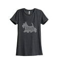 thumbnail image 1 of Thread Tank Schnauzer Dog Silhouette Women's Relaxed Crewneck T-Shirt Tee Charcoal Large, 1 of 4