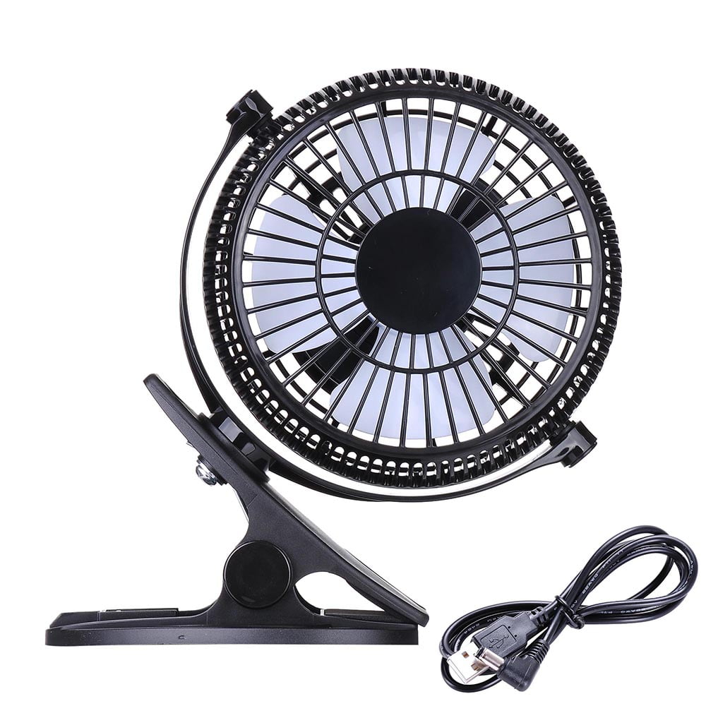 Yescom 360 Degree Rotation Portable USB Mini Fan Clip On Table Desk Personal Cooling Office Home... by Yescom
