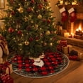thumbnail image 7 of Yeciiwht Christmas Tree Skirt, 35.4in Soft Tree Base Cover with Festive Patterns, Holiday Party Decor Xmas Tree Skirt for Tree Decorations, Gift Display, 7 of 7