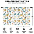 thumbnail image 2 of Blackout Kids Curtains,White Cartoon Dinosaurs Birthday Pattern Childrens Insulated Curtains Set Of 2,Bedroom Essentials,Toddler Room Decor 42"x54", 2 of 5