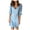 Light Blue, variant on Short Sleeve Dresses for Women Plus Size on Sale Oversized Tops for Women Women's Plus Size Fashion Casual V Neck Short Sleeve Dress Faux Jean Dress(Black,XXL)