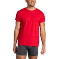 thumbnail image 4 of Fruit of the Loom Men's Crew Neck T-Shirt Undershirts, Assorted Color Multipacks, Sizes S-3XL, 4 of 10