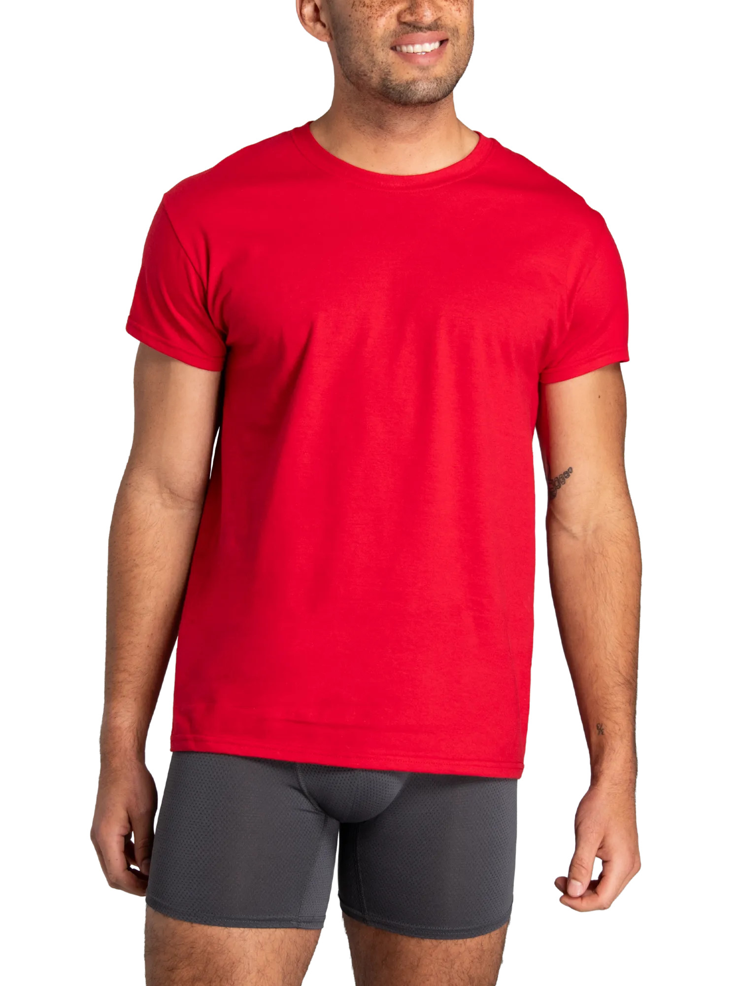 Fruit of the Loom Men's Crew Neck T-Shirt Undershirts, 6-Pack photo 3