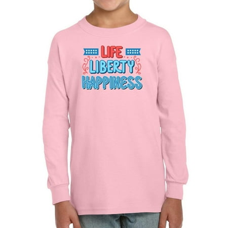 

Life Liberty Happiness Neon Long Sleeve Toddler -Image by Shutterstock 5 Toddler