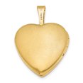 thumbnail image 3 of Lockets Sterling Silver Gold-plated & Diamond 16mm Heart Locket, 3 of 5