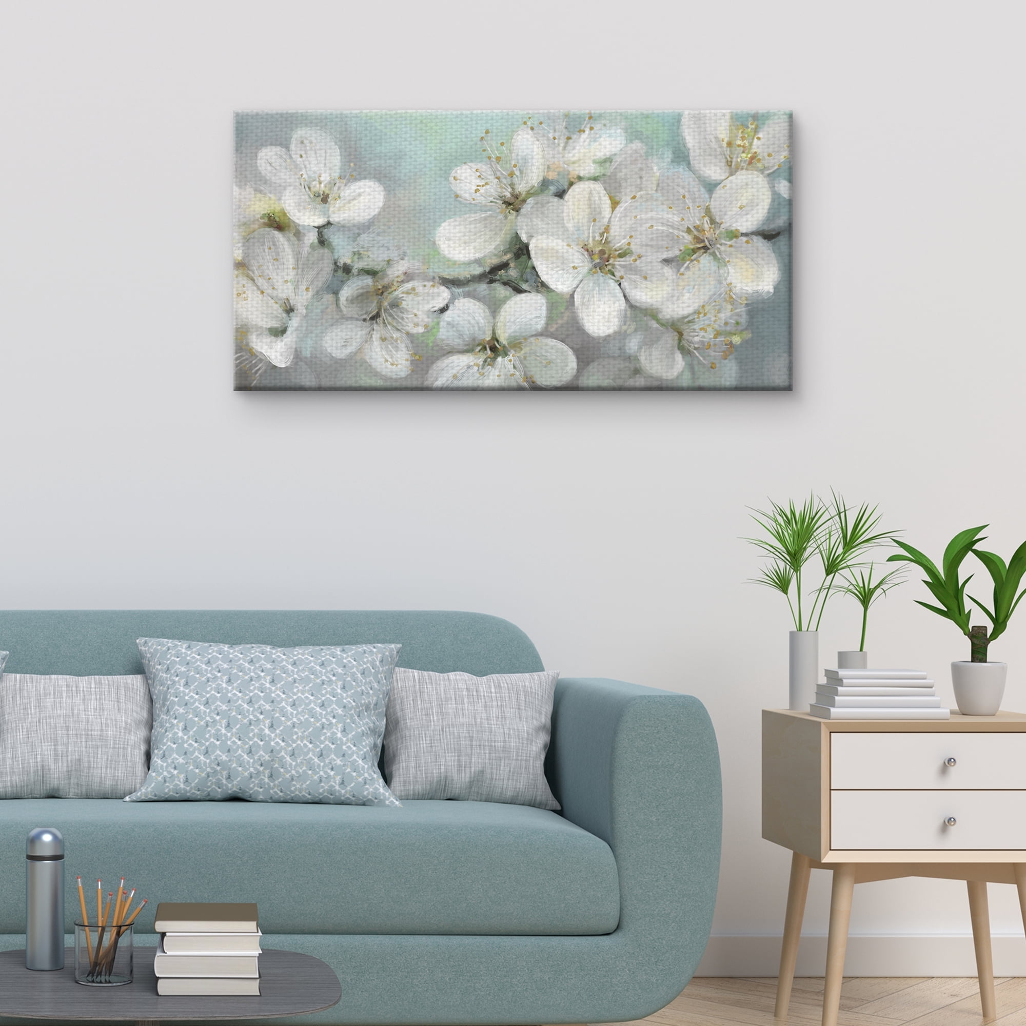 Masterpiece Art Gallery Citrus Bloom Light Flower By Studio Arts Canvas Art Print 17" x 34"