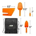 thumbnail image 2 of ASR Outdoor 5pc Orange Metal Detecting Tools Kit with Drawstring Bag Coin Probe, 2 of 7