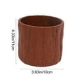 thumbnail image 3 of Faux Bark Resin Planter Pot for Succulents Cactus Herbs Indoor Outdoor Use 4 Colors Small Plant Container, 3 of 6