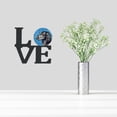 thumbnail image 2 of Blue Flat Coated Retriever Metal Wall Artwork LOVE, 2 of 2