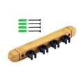 thumbnail image 3 of S SERENABLE Billiard Pool Cue Rack Holds 4 Cues for Clubs Home Billiards Usage Game Room, 3 of 9