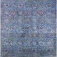 thumbnail image 1 of Ahgly Company Machine Washable Indoor Square Industrial Modern Azure Blue Area Rugs, 5' Square, 1 of 7