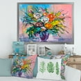thumbnail image 3 of Designart 'Bouquet Of Vibrant Colored Flowers' Traditional Framed Art Print, 3 of 4