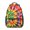 Red and Yellow-2, variant on Red and Yellow Tie Dye Pattern Backpack for School, Cute School Bag with Adjustable Shoulder Straps and Padded Back, 15.3"x11"x6.7"