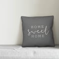 thumbnail image 2 of Creative Products Home Sweet Home Grey and White 16x16 Indoor / Outdoor Pillow, 2 of 2