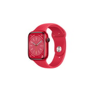 Apple Watch Series 8 (GPS + Cellular) - (PRODUCT) RED - 45 mm - red aluminium - smart watch with sport band - fluoroelas