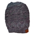 thumbnail image 2 of SONA G DESIGNS Versable Multi Color Knit Slouch Beanie for Bun Ponytail Pinks, 2 of 24