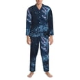 thumbnail image 3 of Sikiie Heart Axolotl Mens Pajama Set, Soft Warm Long Sleeve Sleepwear, Cozy Button-Down Pjs for Men-Large, 3 of 7