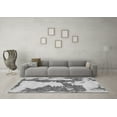 thumbnail image 3 of Ahgly Company Indoor Square Abstract Gray Modern Area Rugs, 3' Square, 3 of 4