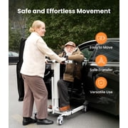 VOCIC Electric Transfer Lift for Car, Portable Folding Patient Lift Transfer Chair, Electric Assist Lift Aid for Seniors, Adults, AY06