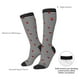 thumbnail image 4 of Fotbe Ladybugs on Black and White Striped Calcetas Divertidas Estampadas para Hombre y Mujer, Calcetas de Algodón hasta la Rodilla para Caminar, Correr, Enfermería y Embarazo, 4 of 6