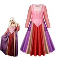 thumbnail image 4 of Disfraz divertido de Hocus-Pocus 2 para fiesta de Halloween, disfraz de Sarah Sanderson Sisters, disfraz de cosplay, trajes para niñas, ropa de reina bruja, 4 of 5