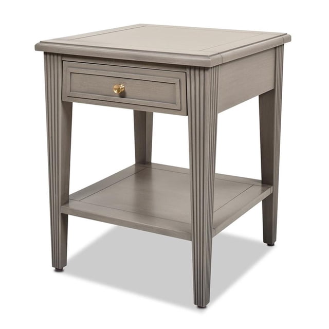 Jennifer Taylor Home Dauphin Étagère de Rangement Table d'Appoint Gris Cachemire